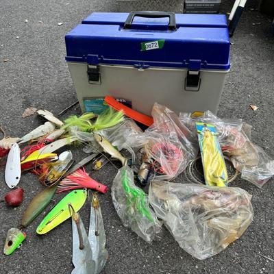 Plano Tackle Box with many Large Fishing Lures