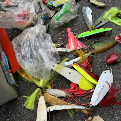 Plano Tackle Box with many Large Fishing Lures