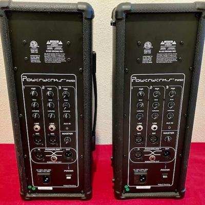 Two Powerwerks PW 50 P.A. Systems