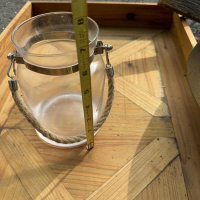 Home Decor Lot with Wooden Trays