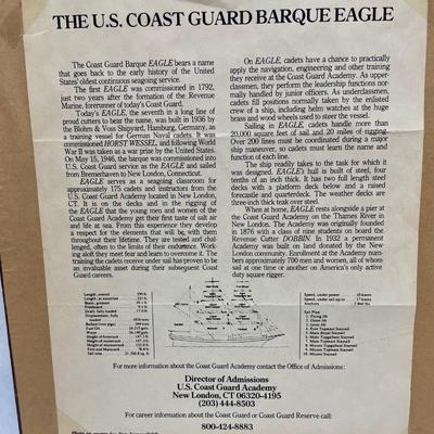 Framed Photo of US Coast Guard Eagle Training Ship