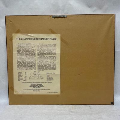 Framed Photo of US Coast Guard Eagle Training Ship