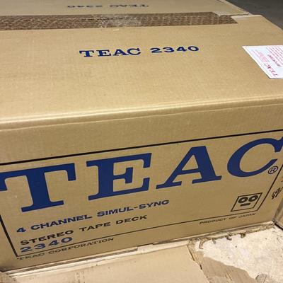 New In Box Vintage TEAC Simul-Sync Stereo Tape Deck Reel to Reel Tested