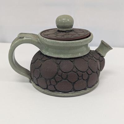 Hand Made Pottery Signed Teapot