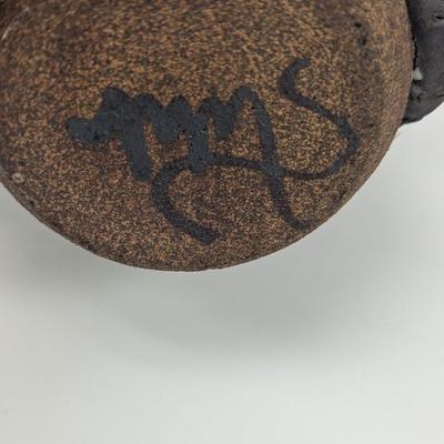 Hand Made Pottery Ugly Face 3D Mug - Signed By Artist
