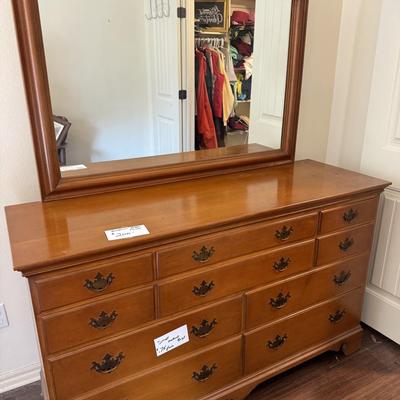 DRESSER WITH MIRROR - REAR BEDROOM