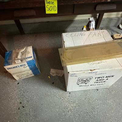GARAGE TABLE LOT - TABLE NOT INCLUDED