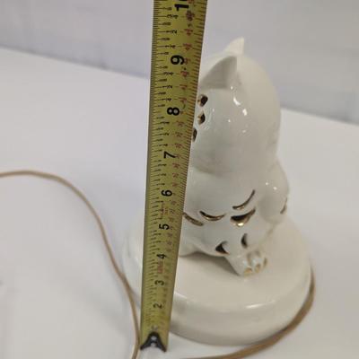 Light Up Ceramic Owl Table Lamp