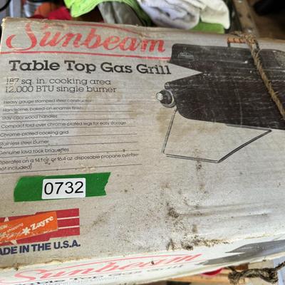 Sunbeam Table Top Gas Grill