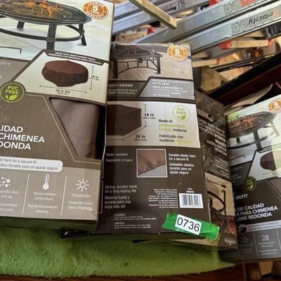 Multiple new in box Premium Firepit Covers