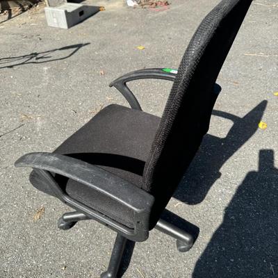Black Office Chair on Wheels