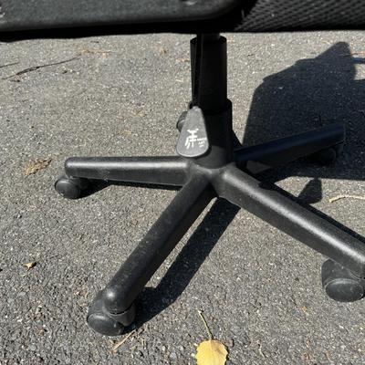 Black Office Chair on Wheels