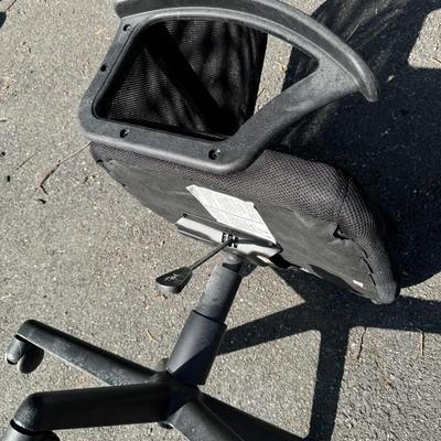 Black Office Chair on Wheels