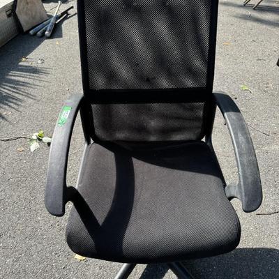 Black Office Chair on Wheels