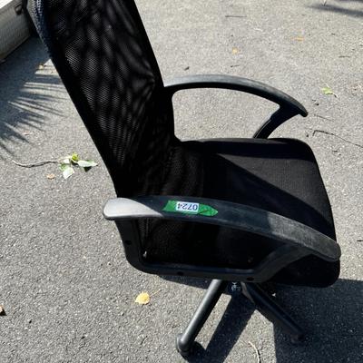 Black Office Chair on Wheels