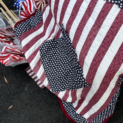 Patriot Flag Lot & Mini Wall Quilt Decor