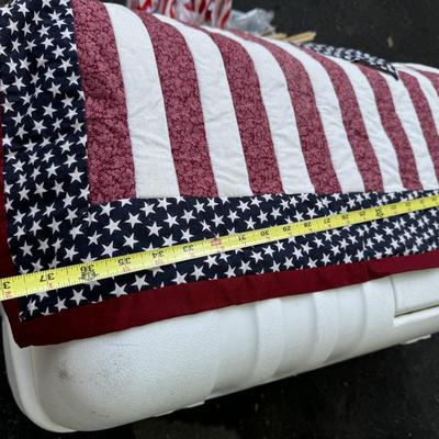 Patriot Flag Lot & Mini Wall Quilt Decor