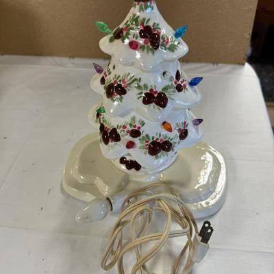 Light up ceramic tree