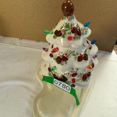Light up ceramic tree