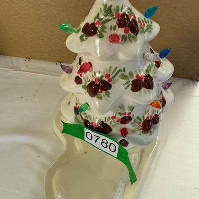 Light up ceramic tree