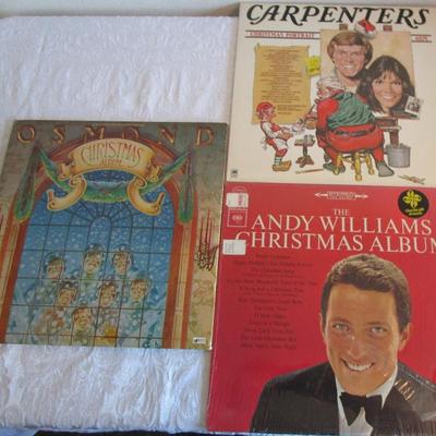 4 Christmas vinyl LP albums (one has 2 records)