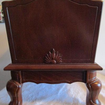 Vintage wood magazine rack