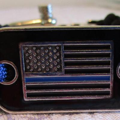 Men's Paracord Police Lives Matter bracelet