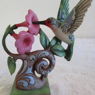 Jim Shore, Hartford Creek, " Float Free of Time", Hummingbird & flower 