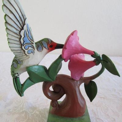 Jim Shore, Hartford Creek, " Float Free of Time", Hummingbird & flower 
