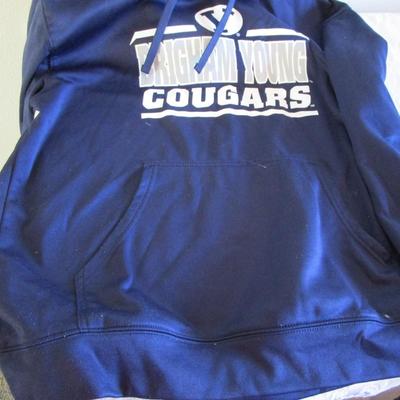BYU long-sleeve hoodie,   42-44 (large), Navy blue