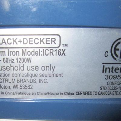 Black & Decker steam iron, Model ICR16X