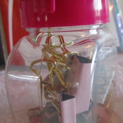 Auto tape dispenser, notebook paper, Pendaflex dividers & other office supplies