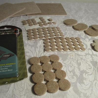 Round furniter felt pads, table wiggle stopper