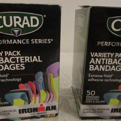 3 boxes bandages, lens cloth, extra absorbent abdominal pad
