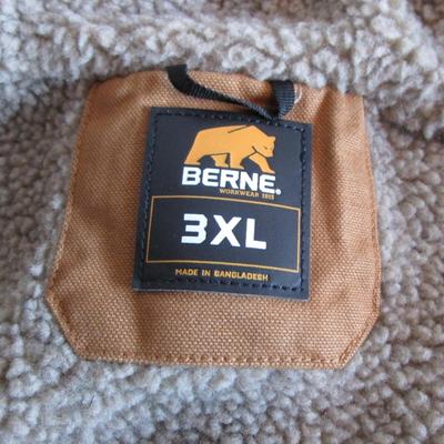 Berne 3XL men's denim fleece-lined vest