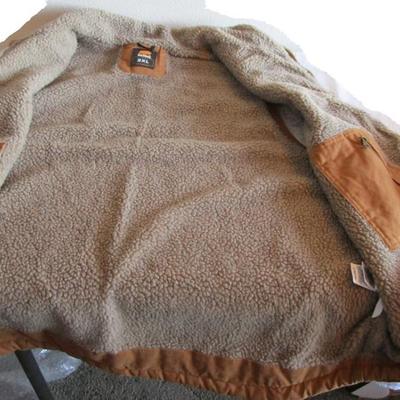 Berne 3XL men's denim fleece-lined vest