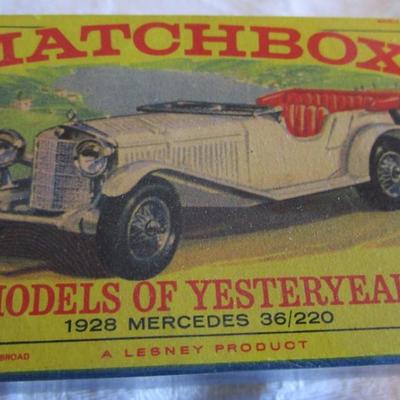 Matchbox model of Yesteryear #Y-10, reproduction of 1928 Mercedes