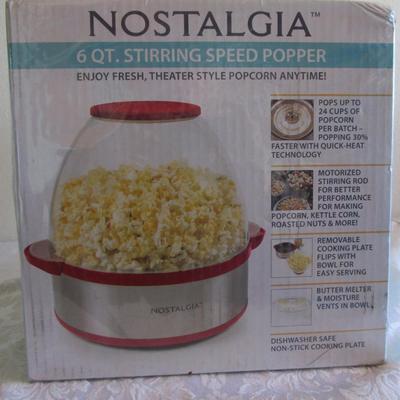 Nostalgia 6-qt stirring speed popcorn popper
