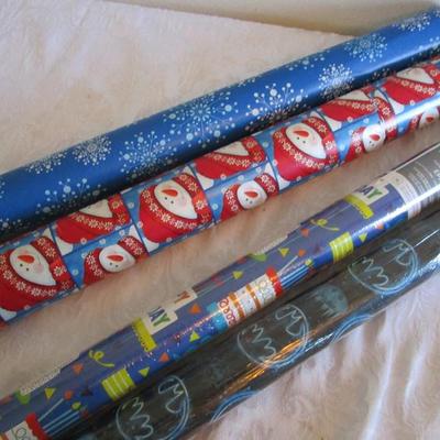4 rolls of gift wrap