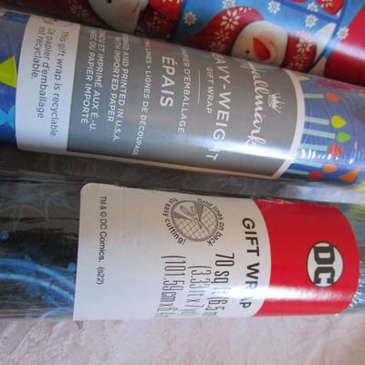 4 rolls of gift wrap