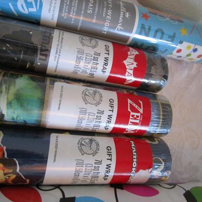 6 rolls of gift wrap