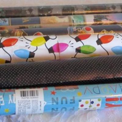 6 rolls of gift wrap