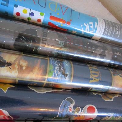 6 rolls of gift wrap