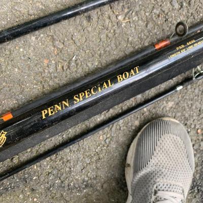 Fishing Poles Lot - Penn Diawa Some Guides Missing