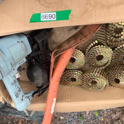 Roofing Tools Lot Nail Gun Shingle Nails Shovel