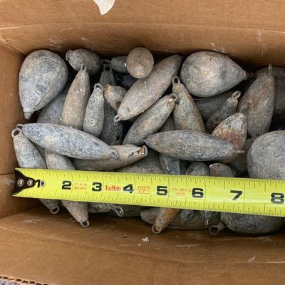 Box of Large Fishing Sinkers