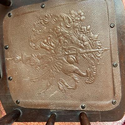 Antique wooden rocking chair