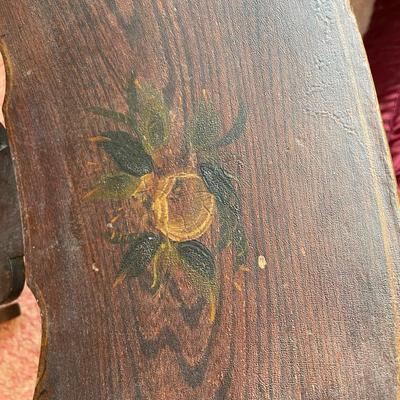 Antique wooden rocking chair