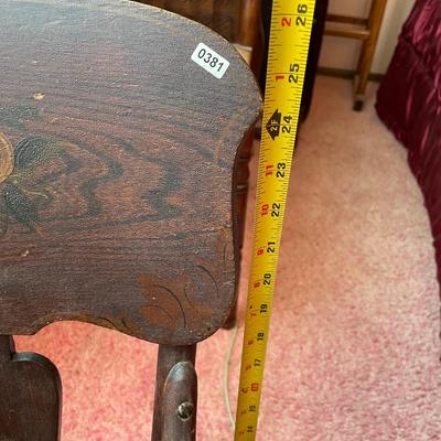 Antique wooden rocking chair