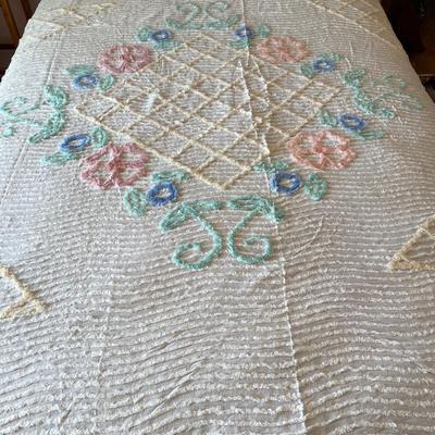 Chenille bed covering